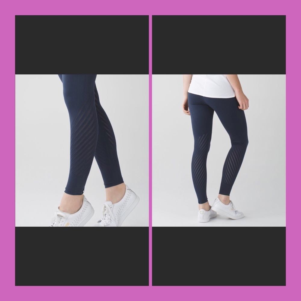 Lululemon Enlighten Laser Cut Tights Size 8